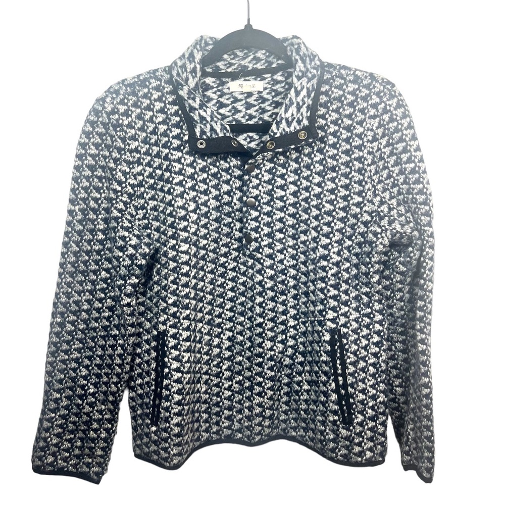 Madewell Harmonica Wool Blend‎ Pullover Sweater Jacket